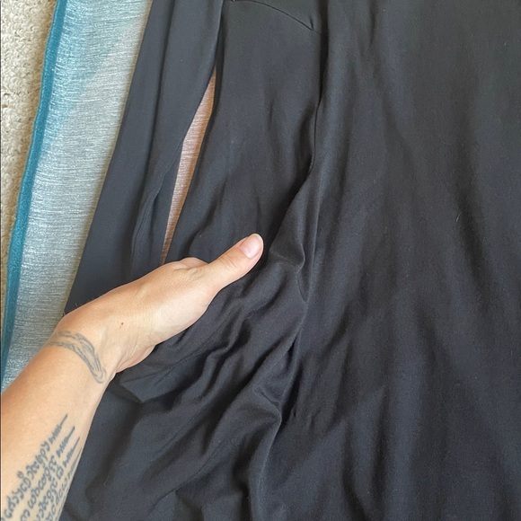 Betabrand Classic Black Silk Blend Dress W/ Pockets - Picture 10 of 10